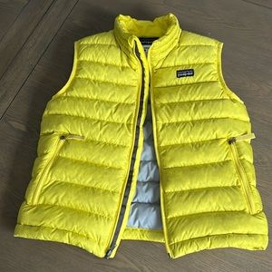 Patagonia Kids Yellow Puffer Vest